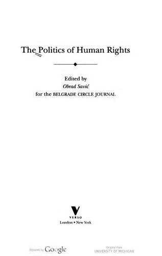 The Politics of Human Rights