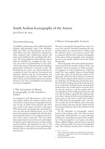 South Andean Iconography of the Antara