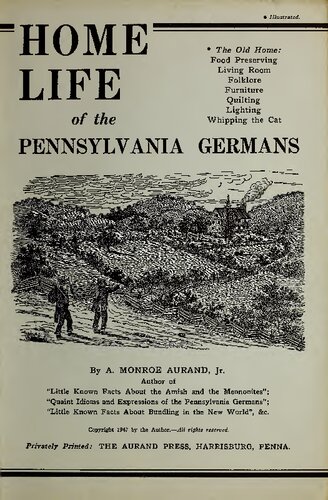 Home Life of the Pennsylvania Germans