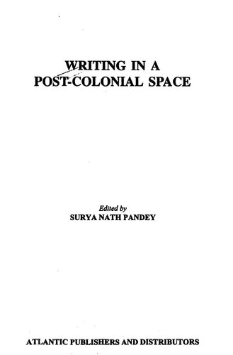 Writing in a post-colonial space