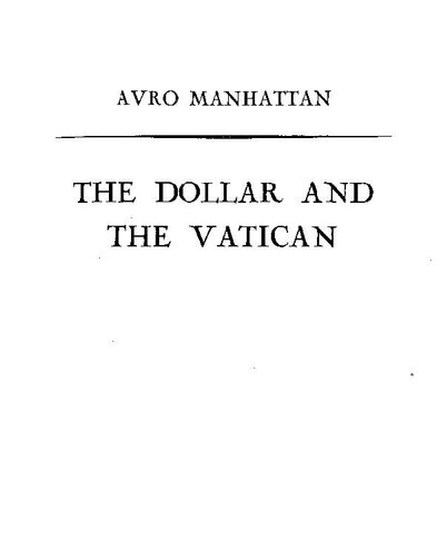 The dollar and the Vatican