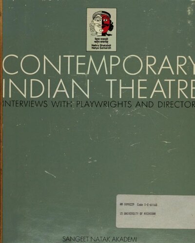 Contemporary Indian theatre : interviews with playwrights and directors