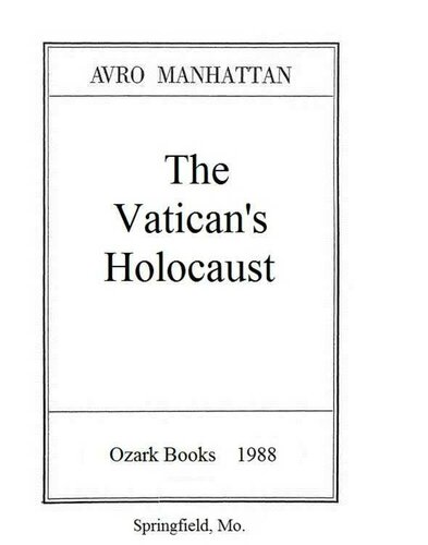 The Vatican's Holocaust (Yugoslavia)