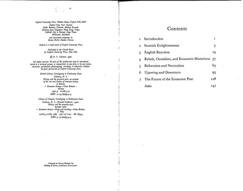 History and the Economic Past: An Account of the Rise and Decline of Economic History in Britain