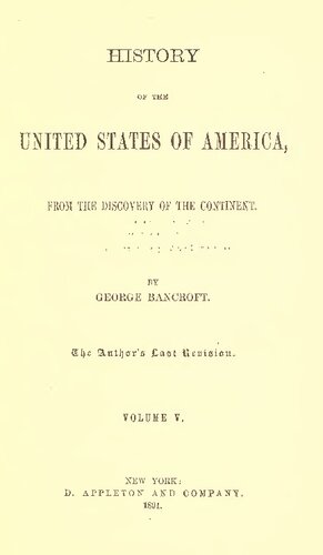 History of the United States from the Discovery of the Continent