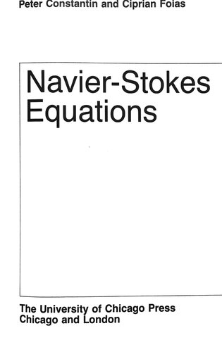 Navier-Stokes Equations