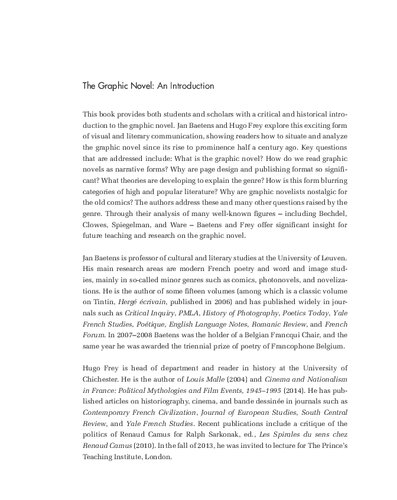 The graphic novel : an introduction