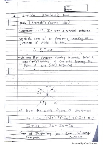 BEE GTU (Hand Written Notes) (3110005)