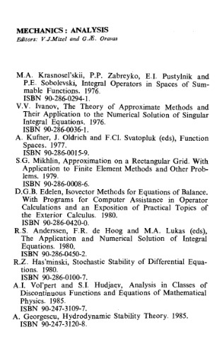 Hydrodynamic stability theory