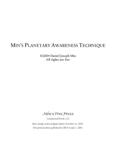 Min's Planetary Awareness Technique