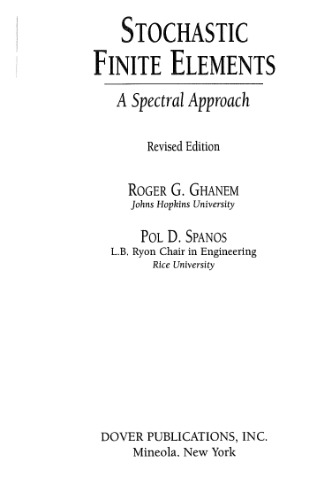 Stochastic finite elements: A spectral approach