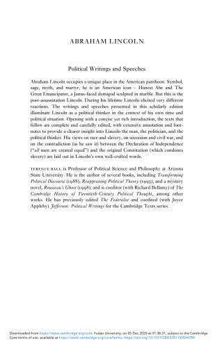 Lincoln Political Writings