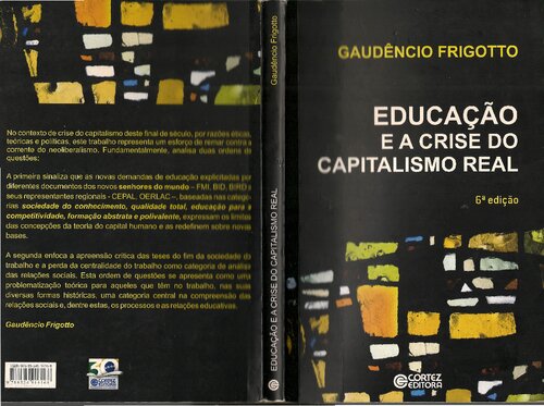 Educação e a Crise do Capitalismo Real.
