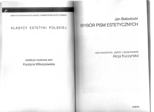 Wybór pism estetycznych