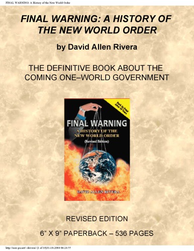 Final Warning: A History of the New World Order