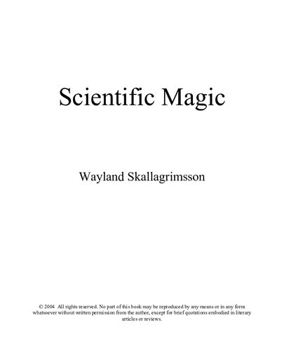 Scientific Magic