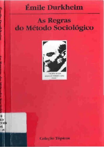 As regras do metódo sociológico