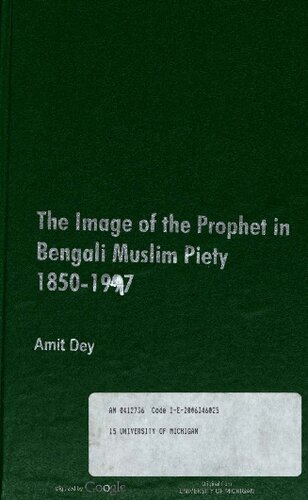 The Image of the Prophet in Bengali Muslim Piety, 1850-1947