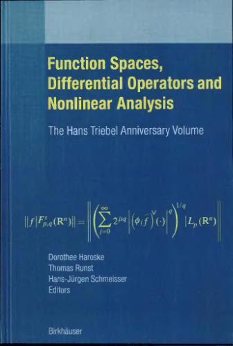 Function spaces, differential operators and nonlinear analysis