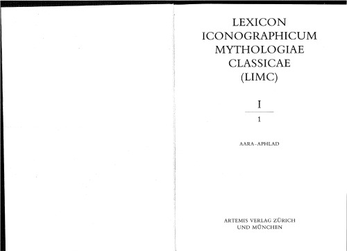 Lexicon Iconographicum Mythologiae Classicae (LIMC)