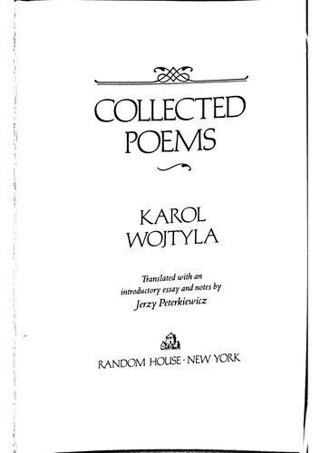 Collected Poems of Karol Wojtyla