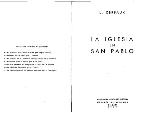 La Iglesia en san Pablo