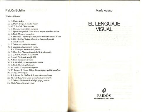 El Lenguaje Visual