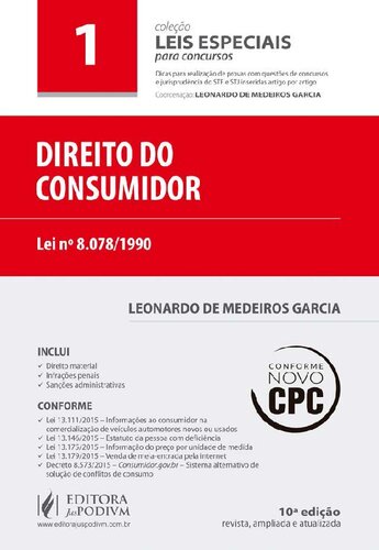Direito Do Consumidor: LEI 8.078; 1990