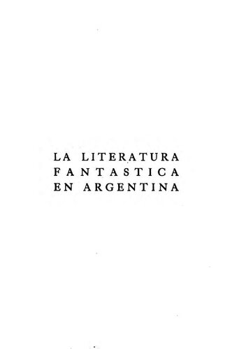 La Literatura Fantástica en Argentina
