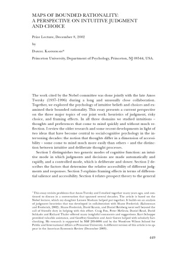 Maps of bounded rationality