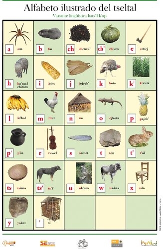 Alfabeto ilustrado del tseltal. Variante lingüística batsʼil kʼop