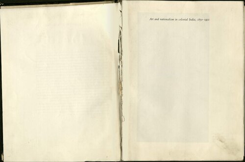 Art and Nationalism in Colonial India 1850-1922 Occidental Orientations