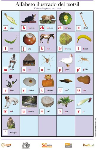 Alfabeto ilustrado del tsotsil. Variante lingüística batsʼi kʼop