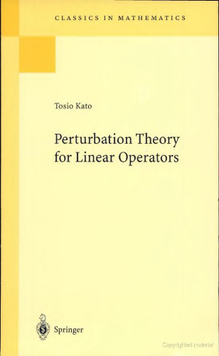 Perturbation theory for linear operators