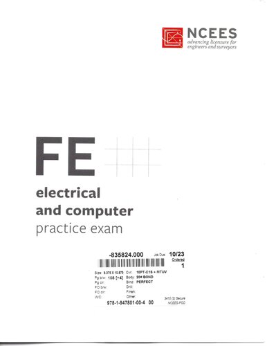 FE Electrical & Computer Practice Exam (effective with exams beginning July 2020)