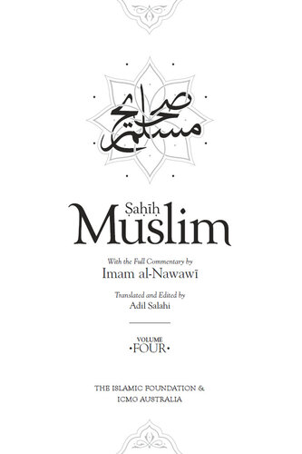 Sahih Muslim Volume 4