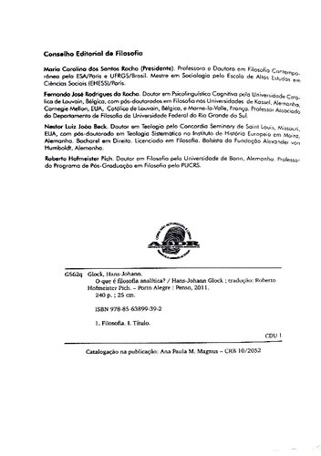 O que é filosofia analítica?