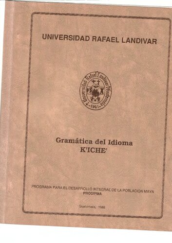 Gramática del Idioma Kʼicheʼ