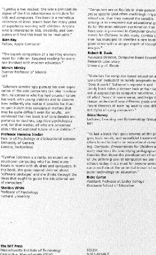 Computer environments for children: a reflection on theories of learning and education