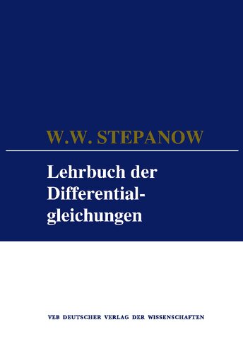 Lehrbuch der Differentialgleichungen