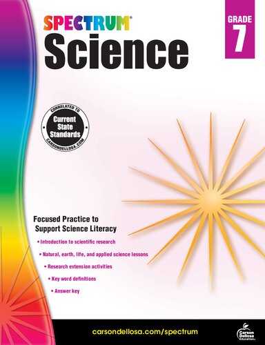 Spectrum Grade 7 Science Workbook