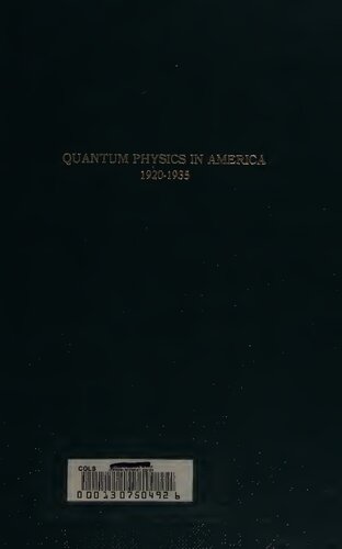 Quantum physics in America, 1920-1935