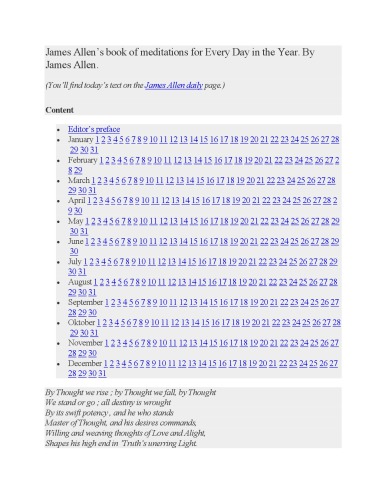 Books of James Allen