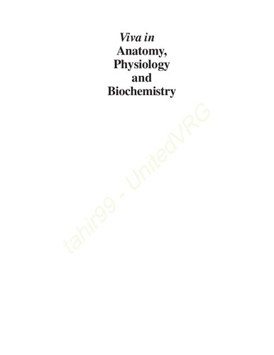 Viva Voce in Anatomy, Physiology & Biochemistry