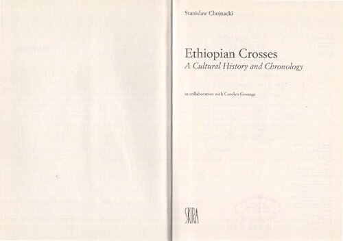 Ethiopian crosses. A cultural history and chronology