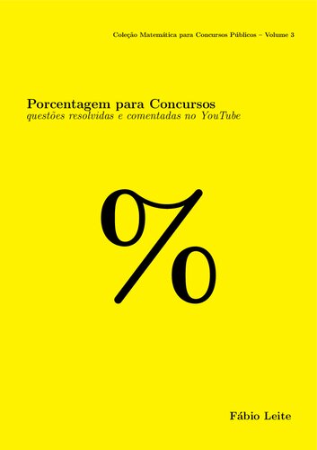 Porcentagem para Concursos: questões resolvidas e comentadas no YouTube