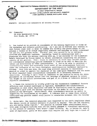 Analysis and Assessment of Gateway Process