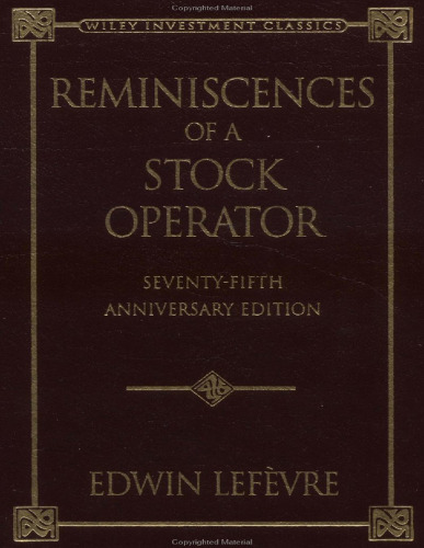 Reminiscences of a stock operator