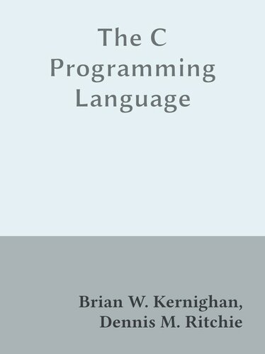 The C Programming Language
