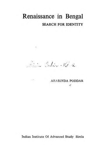 Renaissance in Bengal : Search for Identity